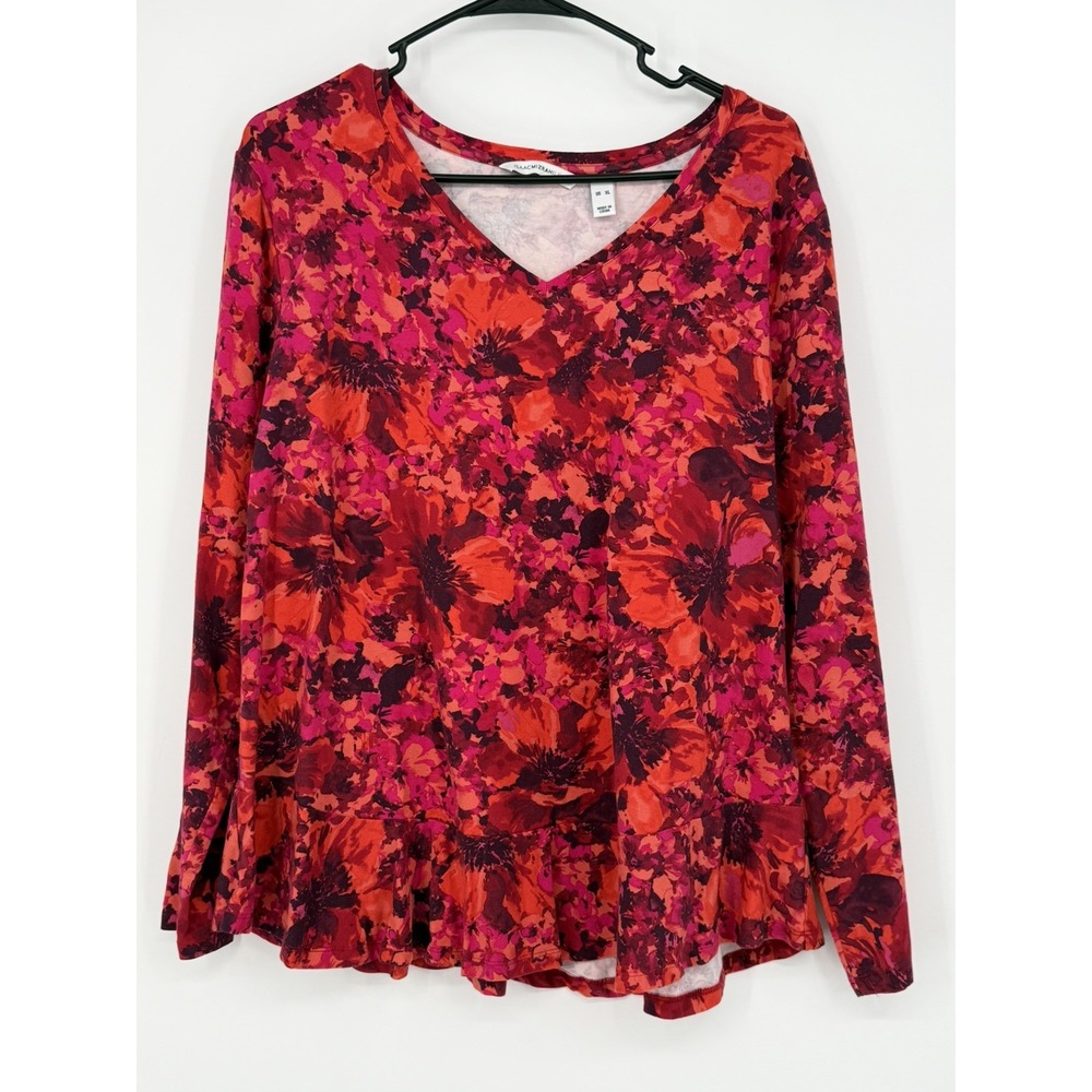 Isaac Mizrahi Live Women's Long Sleeve Top XL